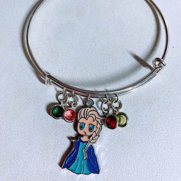 Frozen Elsa charm bangle bracelet - Picture 2 of 2
